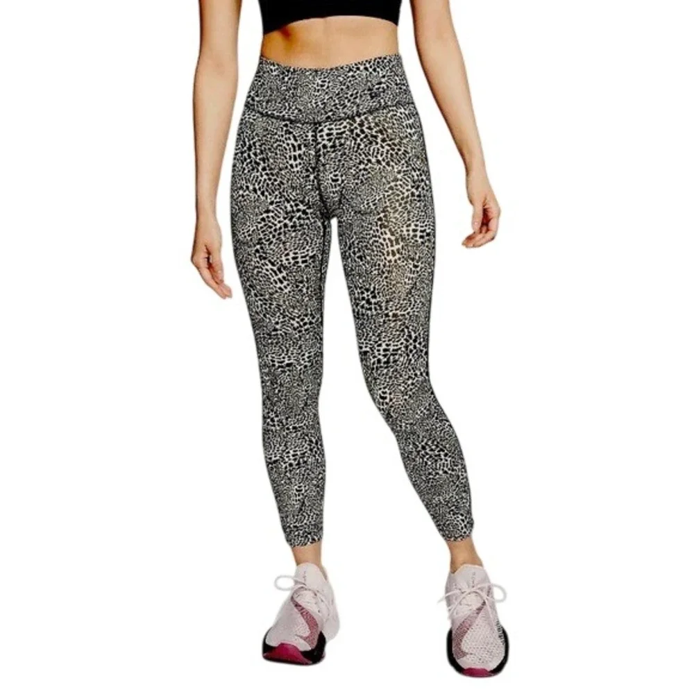 Nike One Icon Clash‎ Leopard Print Training Tights High Rise Leggings BV5370-010
